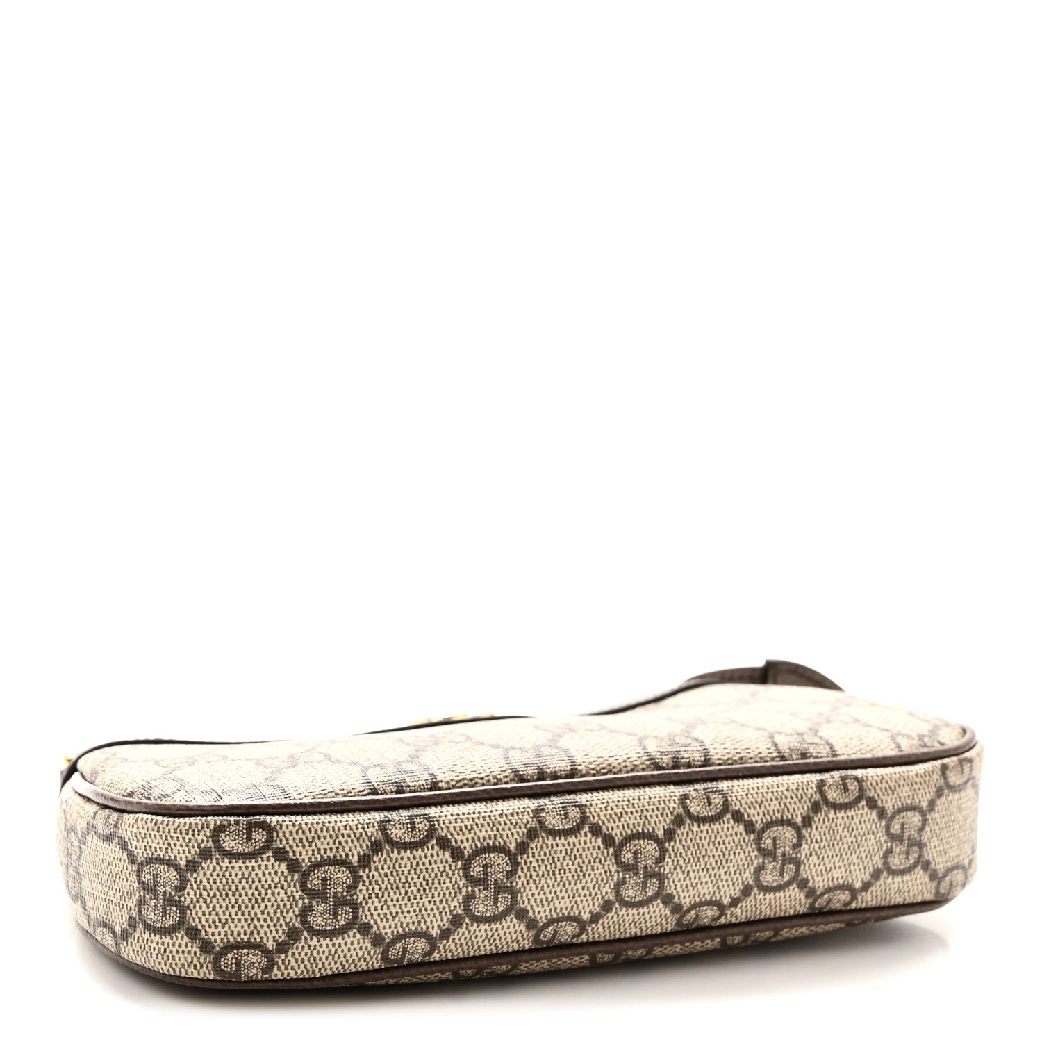 Gucci GG Supreme Monogram Textured Dollar Calfskin Mini Ophidia Chain Bag Beige Ebony 4 of 10
