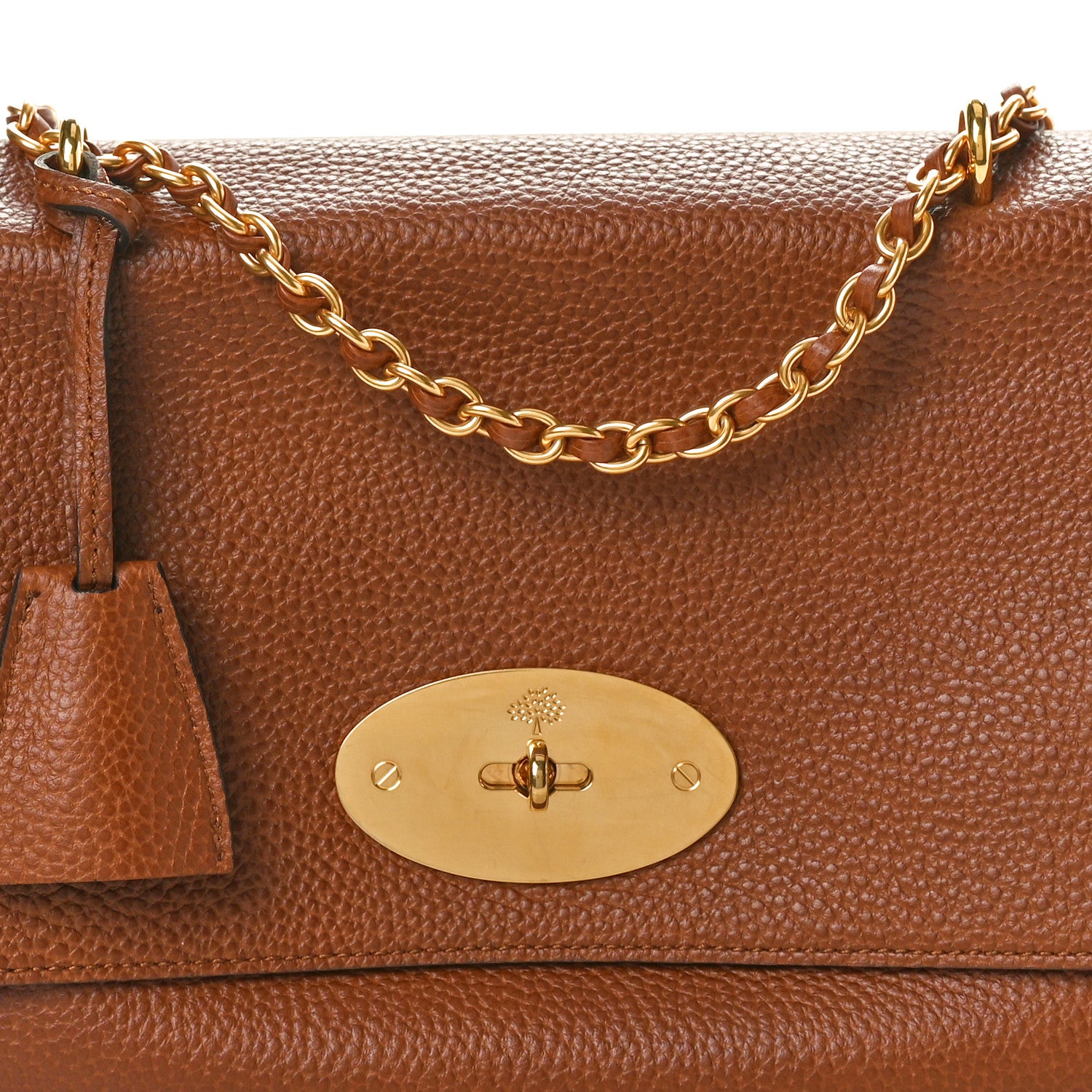Mulberry Small Classic Grain Calfskin Medium Lily Flap Oak 7 of 9
