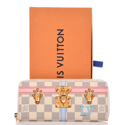Louis Vuitton Damier Azur Summer Trunks Clemence Wallet 13 of 13