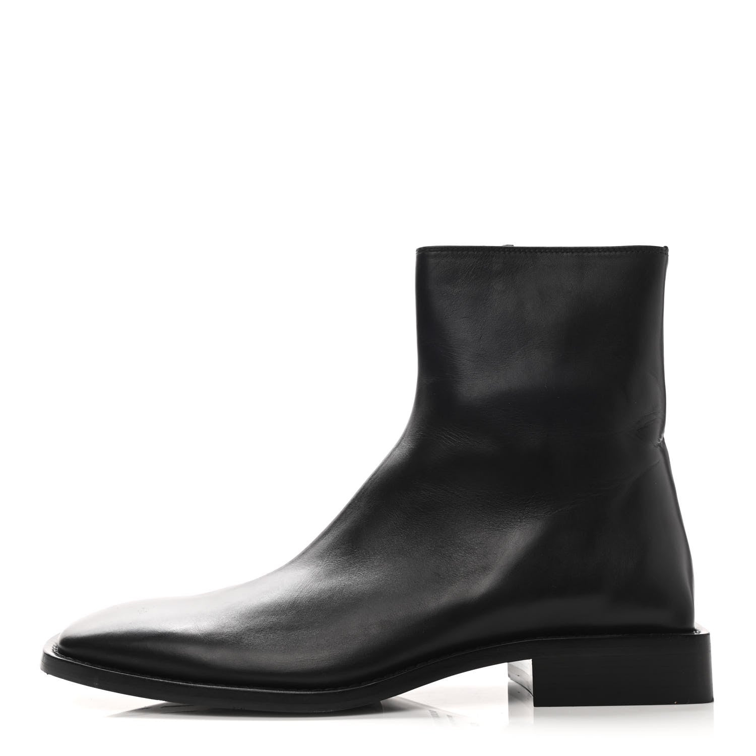 Balenciaga Calfskin Mens Zippered Ankle Boots 43 Black 1 of 7