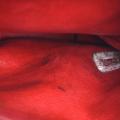 Chanel Lambskin Drawstring CC Shoulder Bag Red 8 of 8