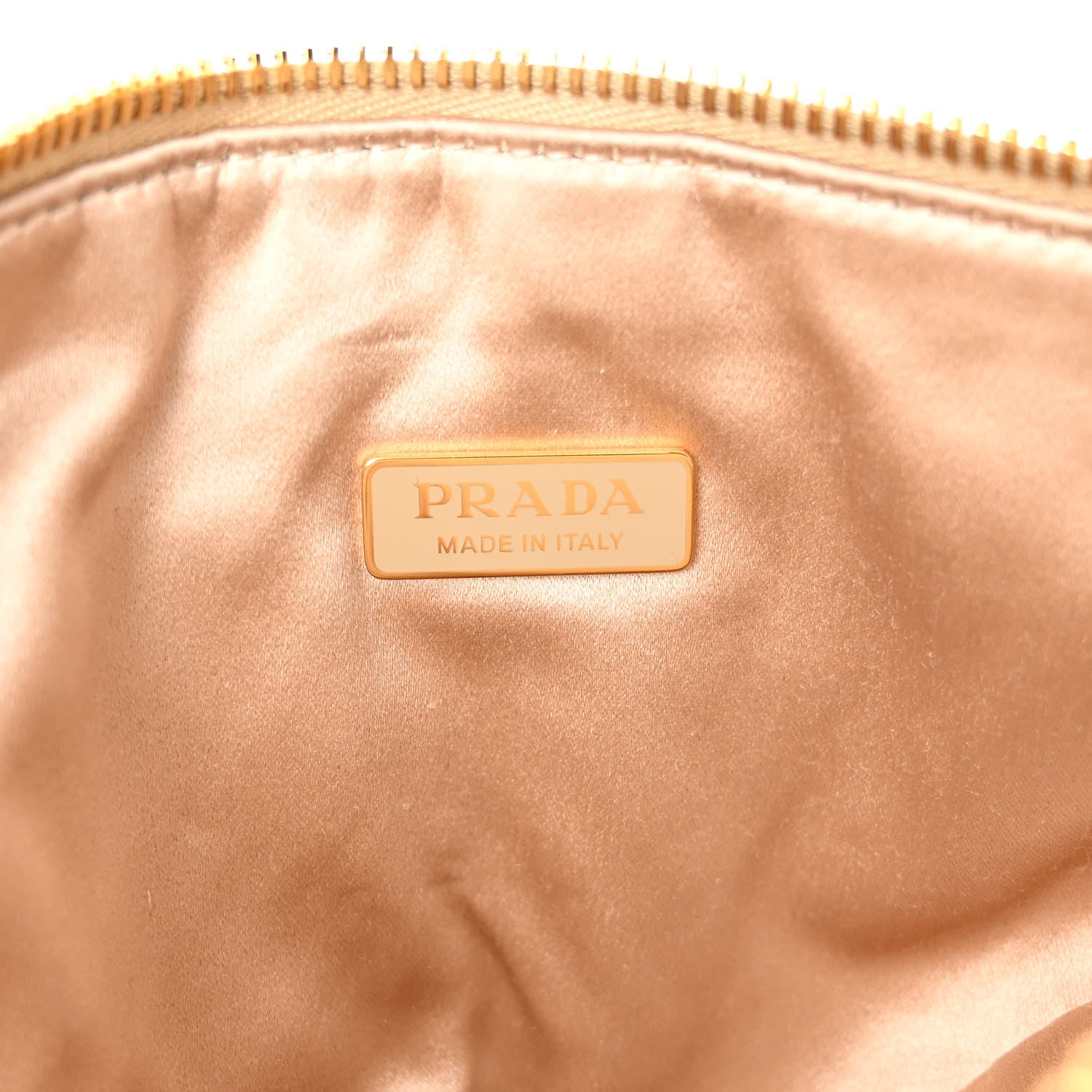 Prada Satin Crystal Triangle Crossbody Pouch Platino 6 of 10
