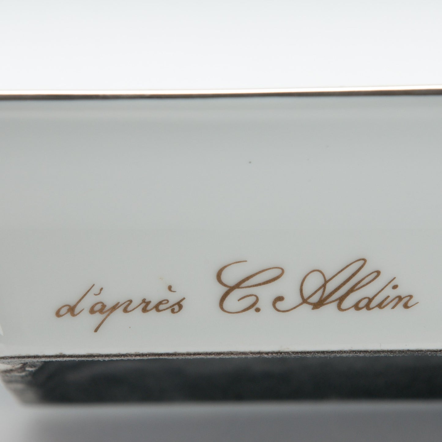 Porcelain D'Apres Printed Ashtray
