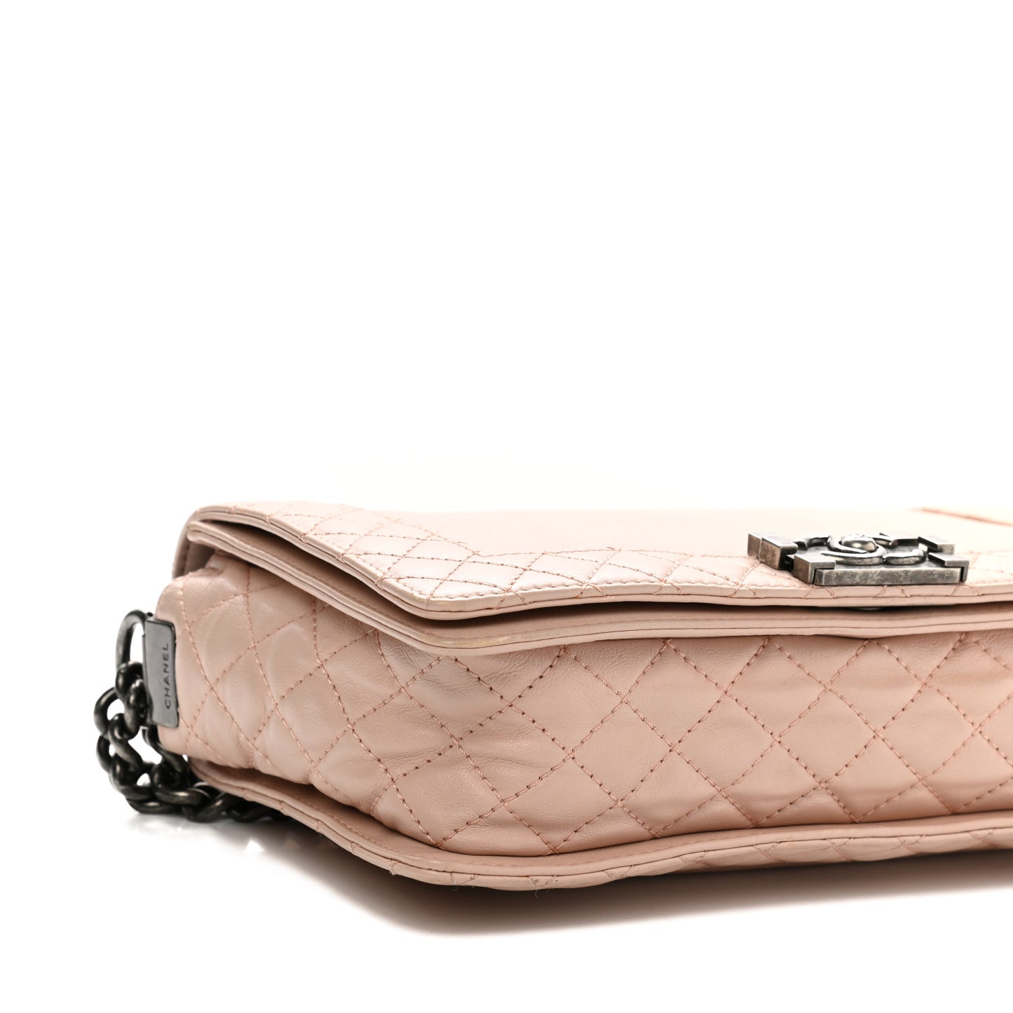 Calfskin New Medium Boy Reverso Flap Light Pink