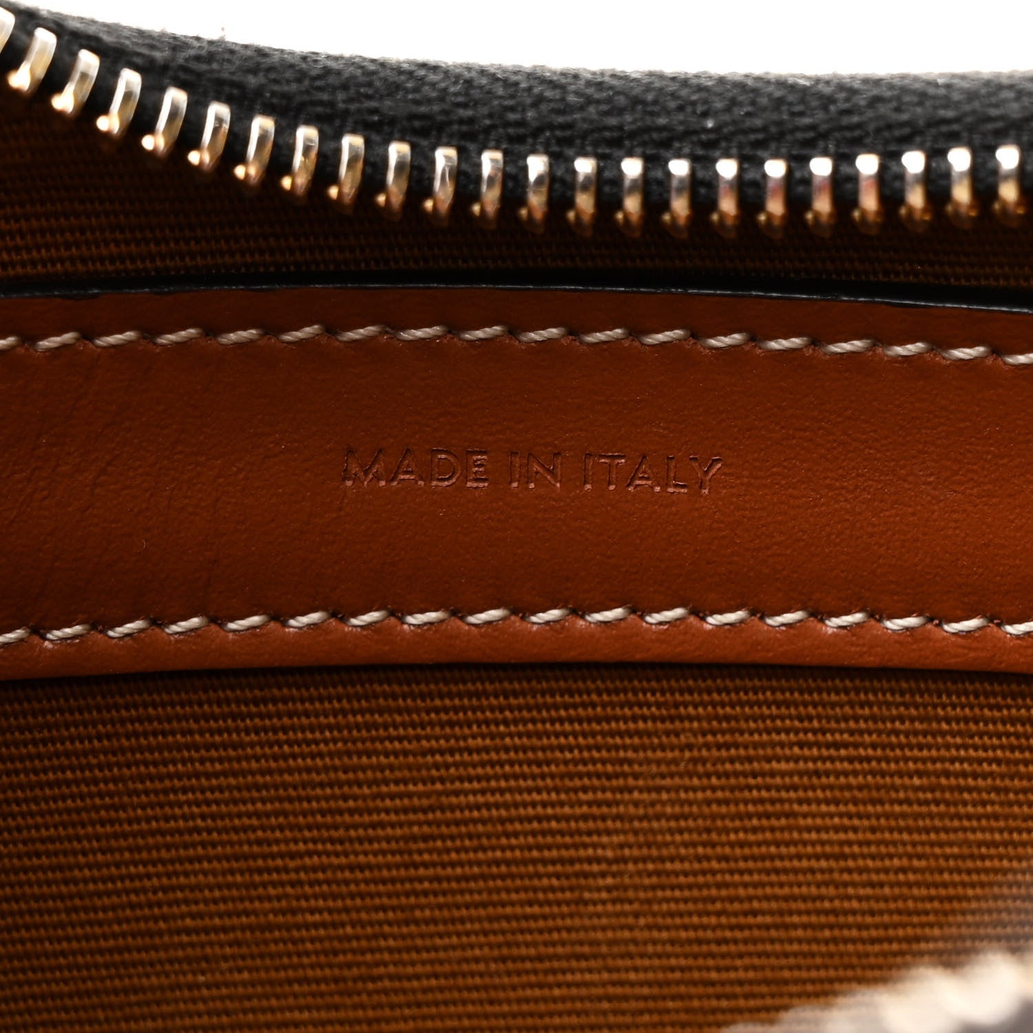 Celine Triomphe Canvas Calfskin Ava Shoulder Bag Tan 7 of 11