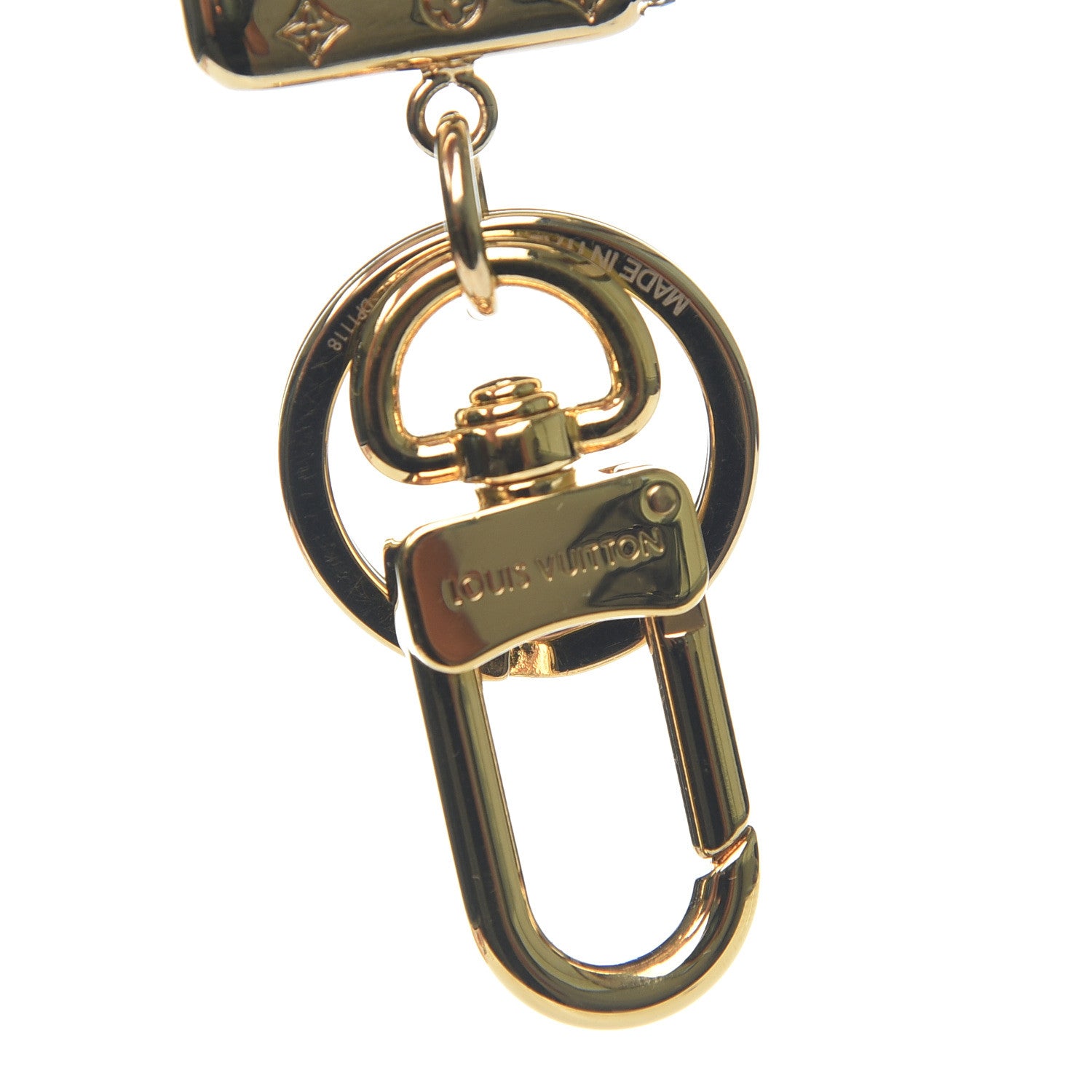 Louis Vuitton Love Note Envelope Bag Charm Key Holder Gold 4 of 6