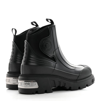 Christian Dior Neoprene Rubber Dior Genesis 30mm Ankle Boots 37 Black 5 of 11