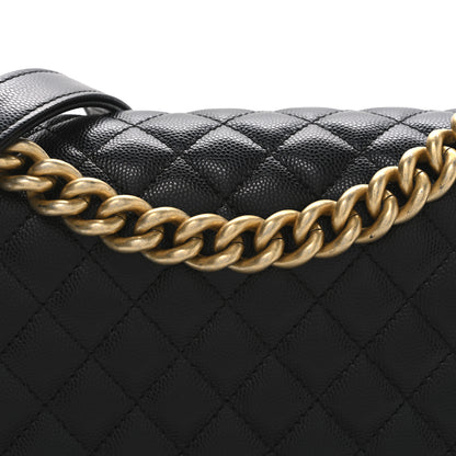 Chanel Caviar Quilted Medium Boy Flap Black 8 of 11