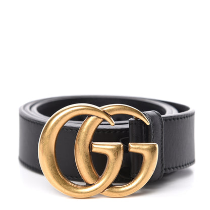 Gucci Calfskin Double G 30mm Belt 75 30 Black 1 of 6