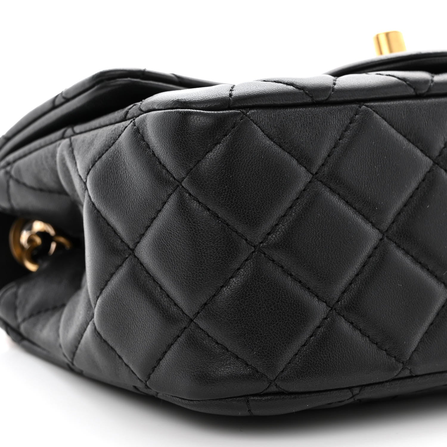 Chanel Lambskin Quilted Mini Pearl Crush Flap Black 6 of 12
