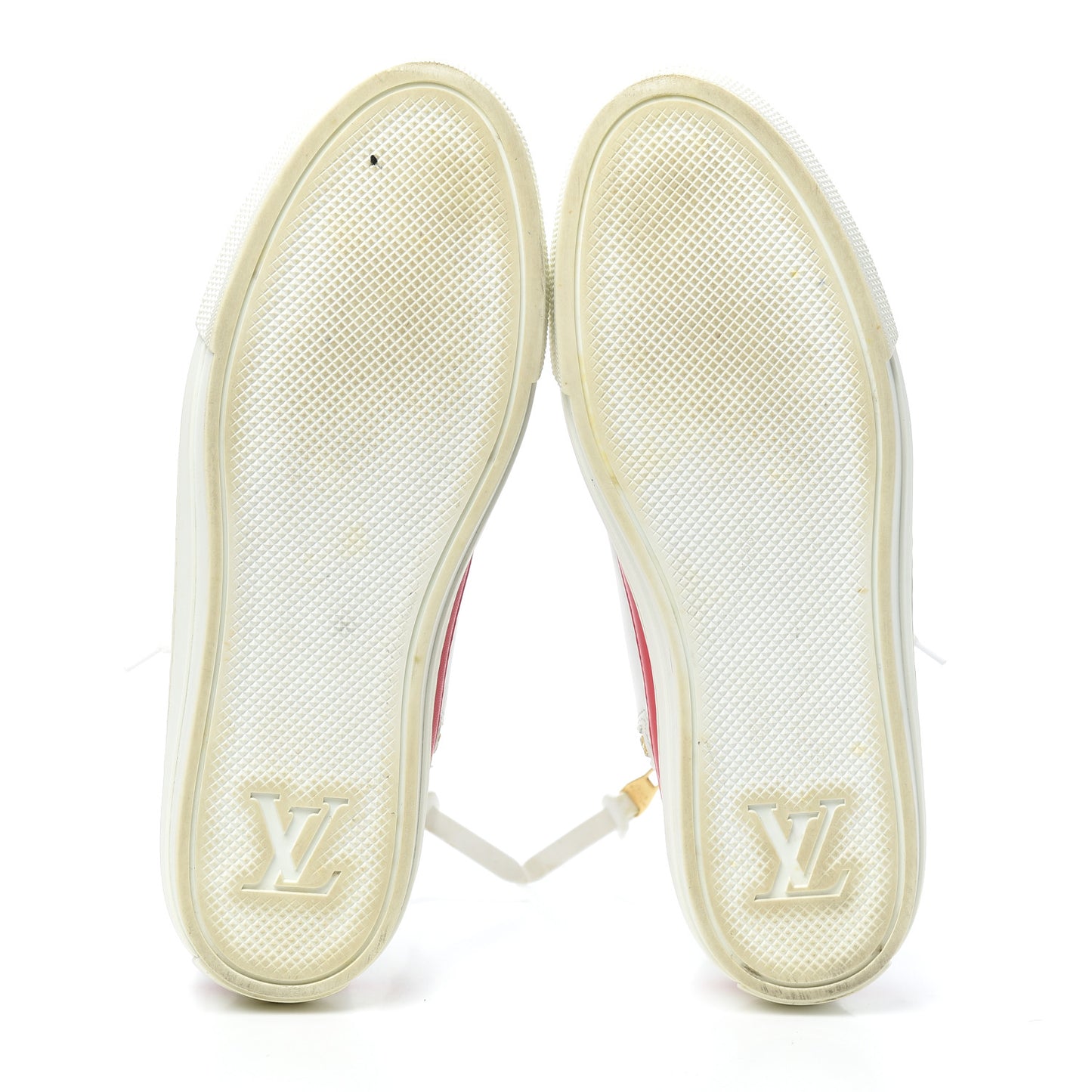 Calfskin LV Stellar Sneaker Boots 38 White Framboise