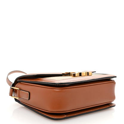 Celine Textile Natural Calfskin Teen Triomphe White Tan 4 of 10