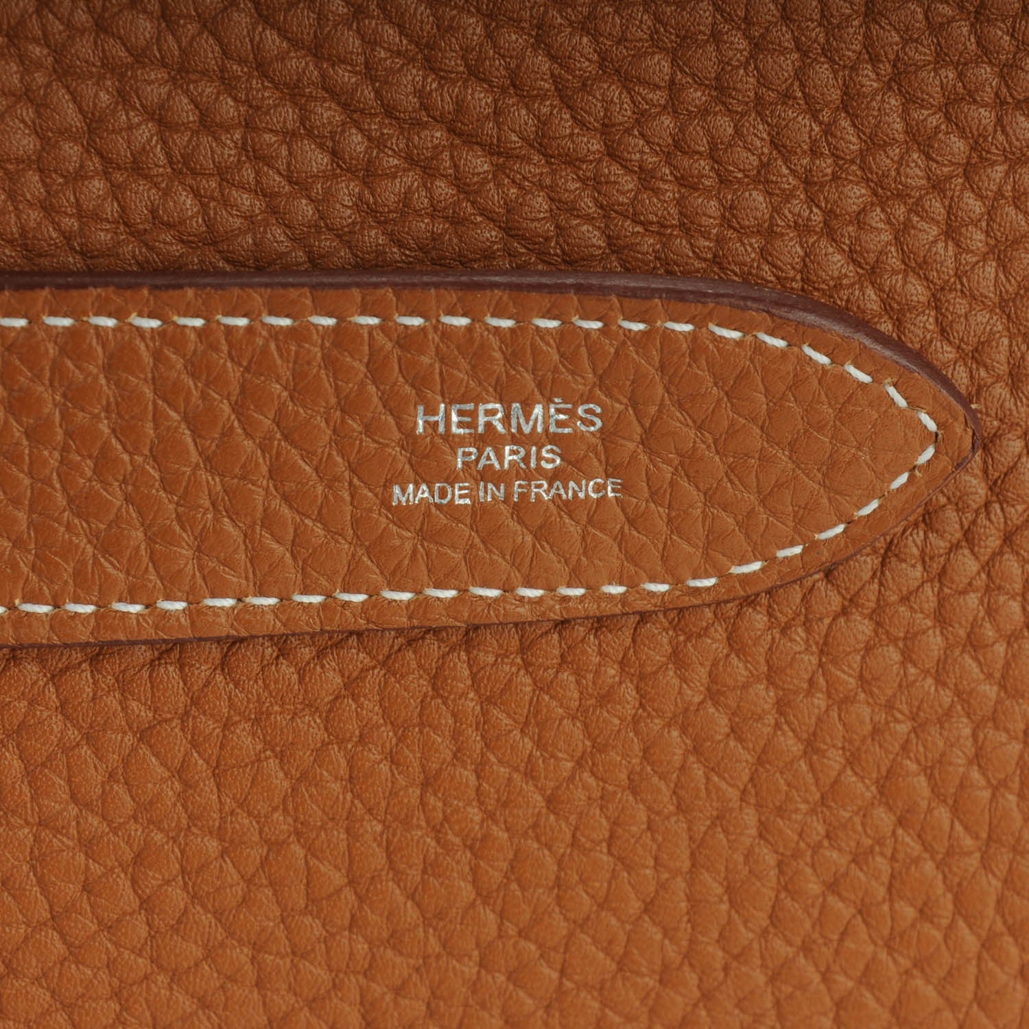 Hermes Taurillon Clemence Jypsiere 28 Gold 7 of 9