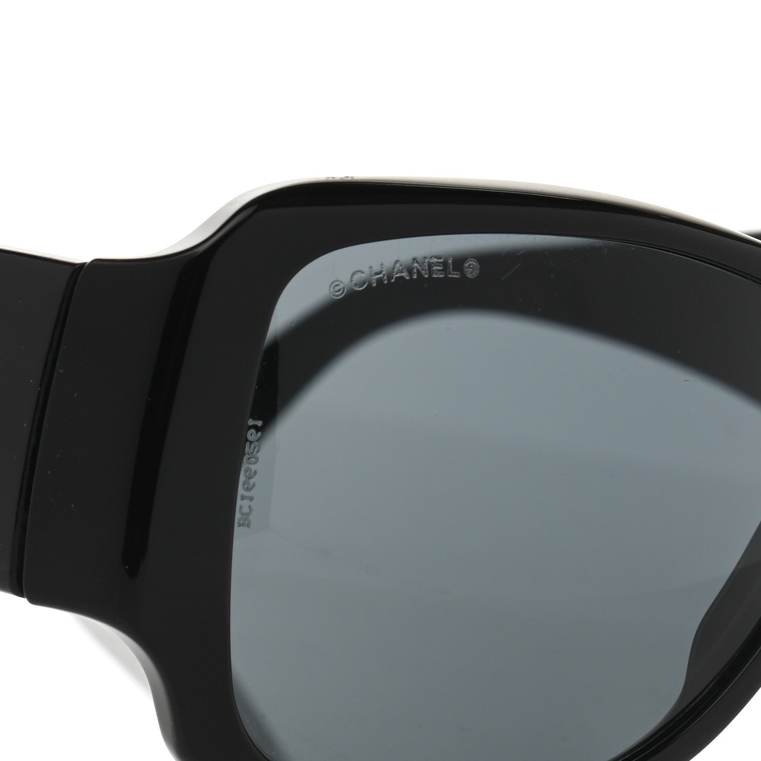 Chanel Black Crystal CC Logo Sunglasses 5096-B Black 7 of 8