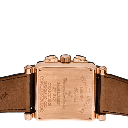 Franck Muller 18K Rose Gold Alligator 45mm Conquistador Cortez Chronograph Automatic Watch Brown 10000KCC 4 of 4