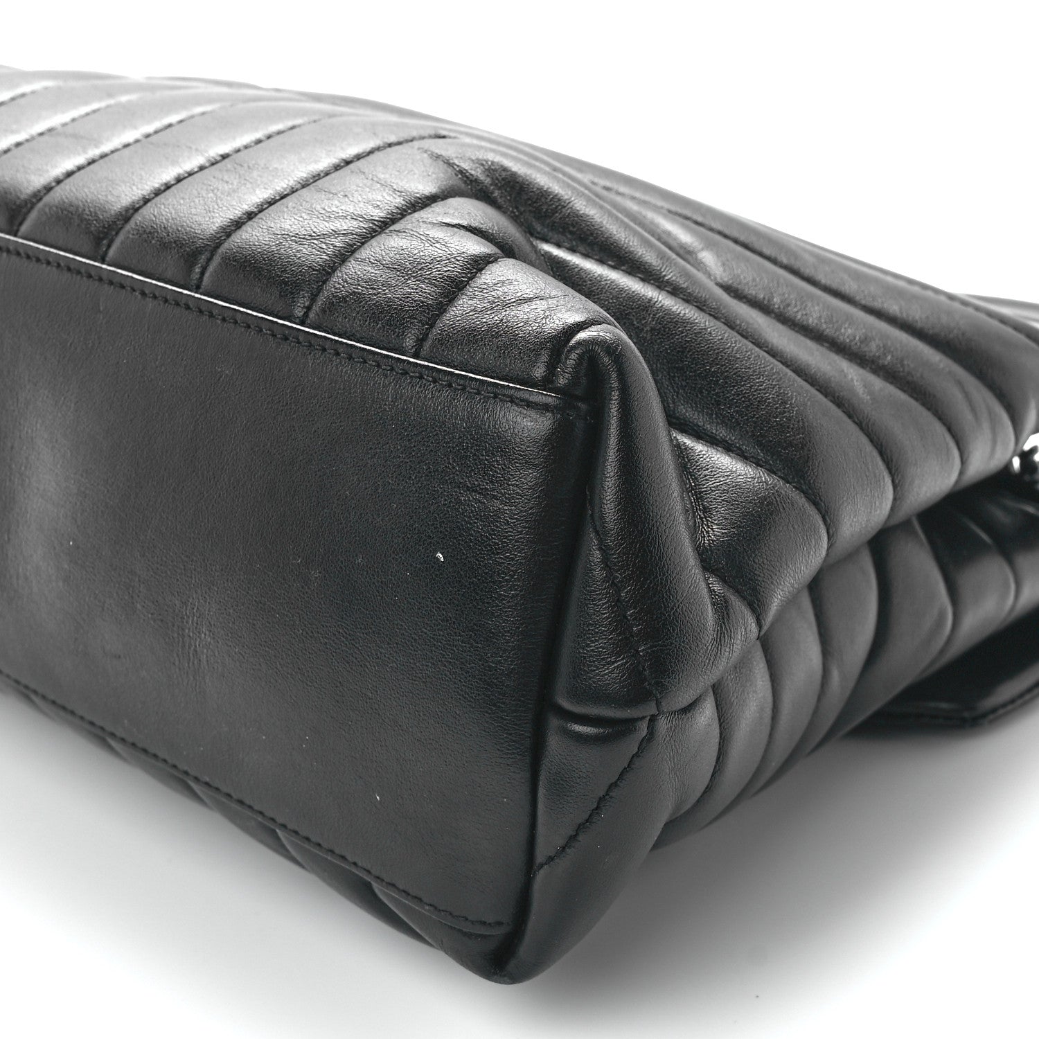 Saint Laurent Calfskin Y Quilted Monogram Monochrome Medium Loulou Chain Satchel Black 13 of 13