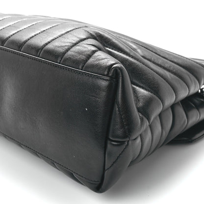 Saint Laurent Calfskin Y Quilted Monogram Monochrome Medium Loulou Chain Satchel Black 13 of 13