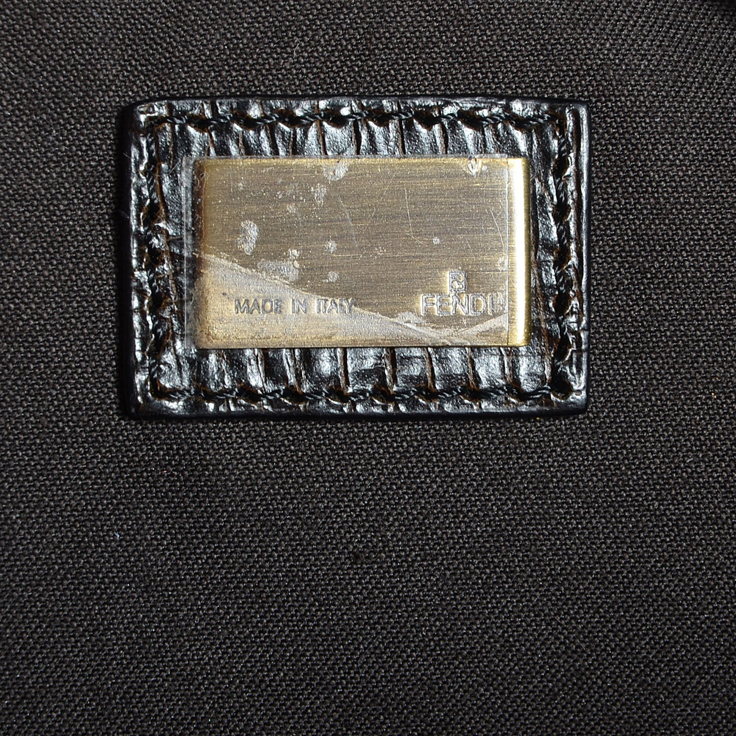 Fendi Zucca B Bis Flap Bag Tobacco Castagna 5 of 9