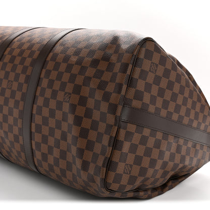 Louis Vuitton Damier Ebene Keepall Bandouliere 55 9 of 13