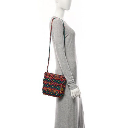 Chanel Calfskin Macrame Mini Chanel 22  Green Purple Yellow 2 of 10