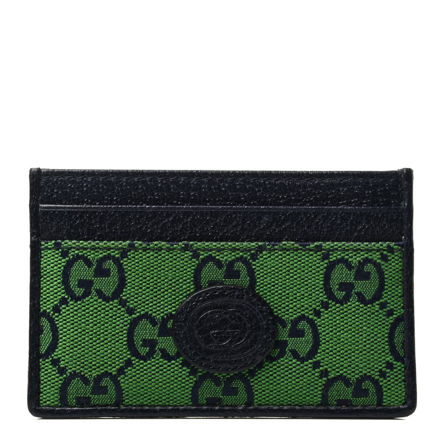 Monogram Multicolor Retro Interlocking G Card Holder Green Blue