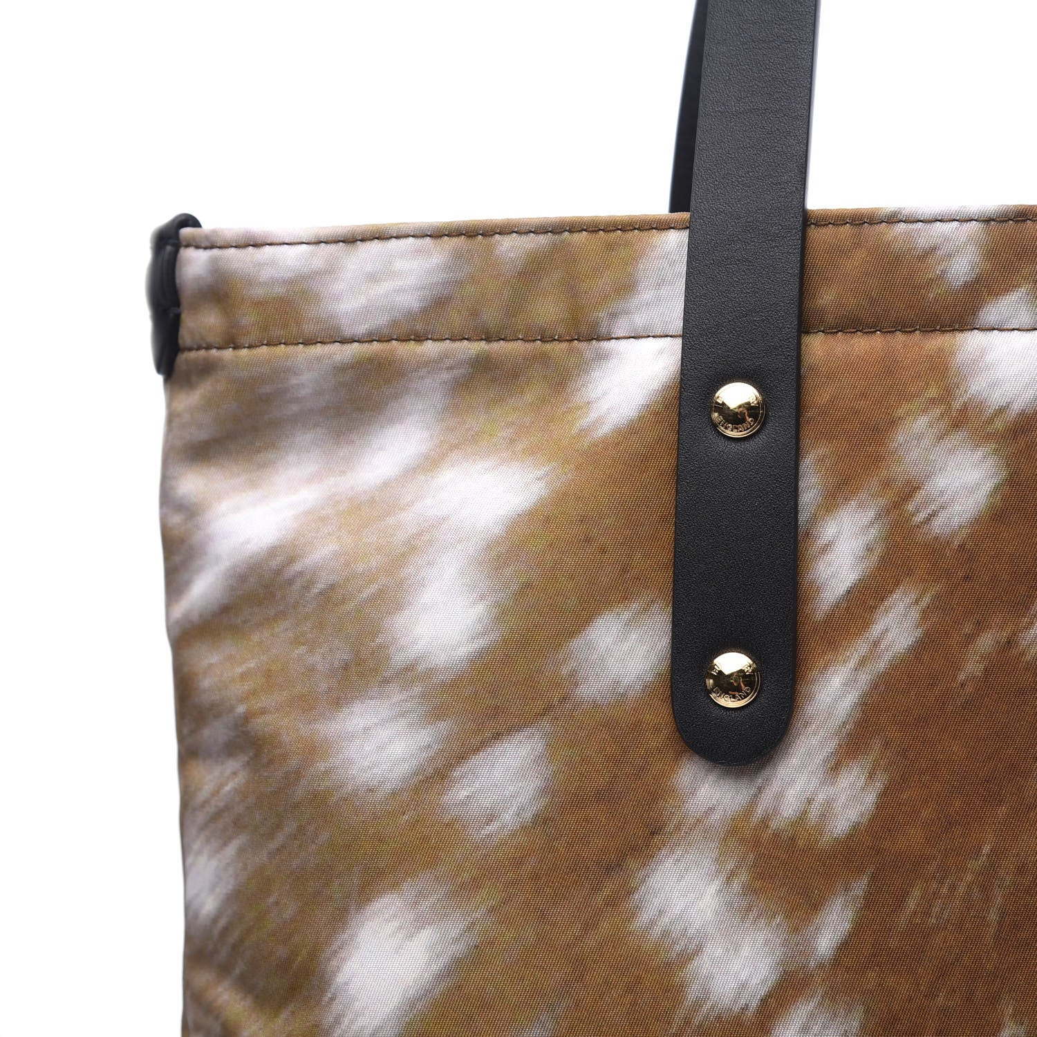 Burberry Nylon Deer Print Flat Tote Bag Black Brown 9 of 10