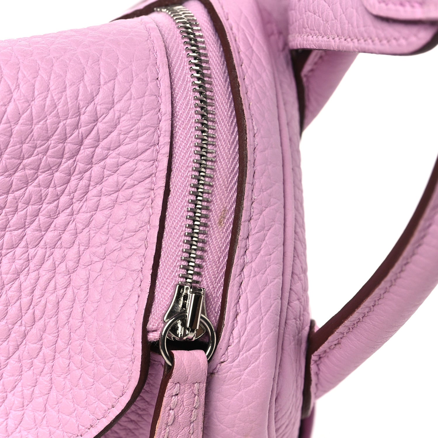 Hermes Taurillon Clemence Mini Lindy 20 Mauve Sylvestre 10 of 10