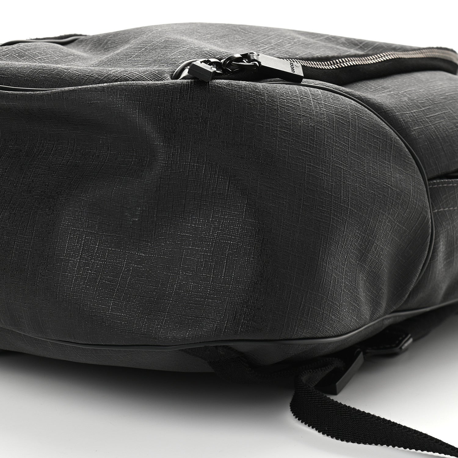 Gucci Coated Canvas Interlocking G Travel Backpack Black 9 of 13