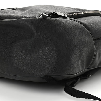 Gucci Coated Canvas Interlocking G Travel Backpack Black 9 of 13