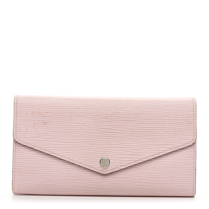 Louis Vuitton Epi Sarah Wallet NM Rose Ballerine 1 of 8