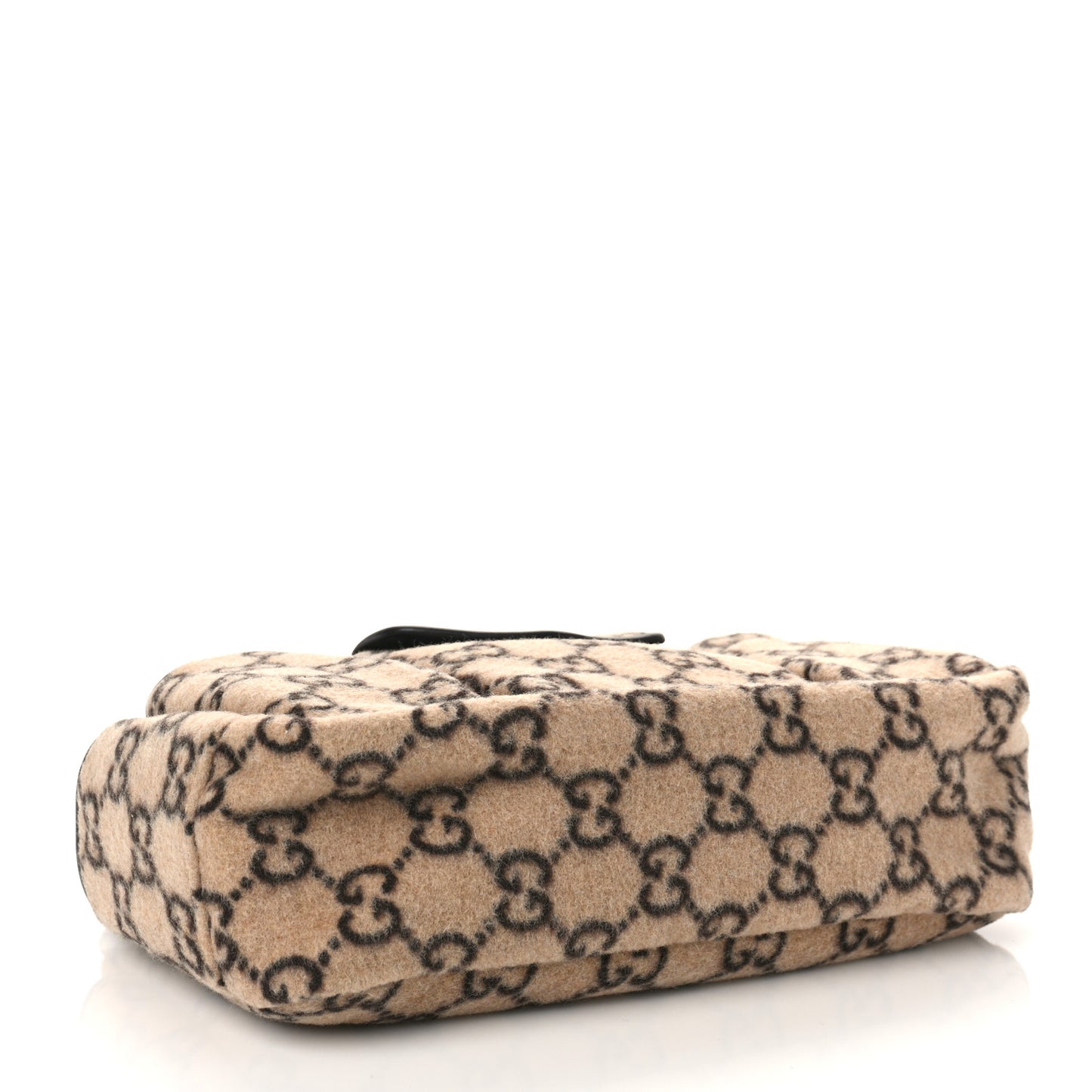 Covered Wool GG Monogram Childrens Tote Beige Ebony