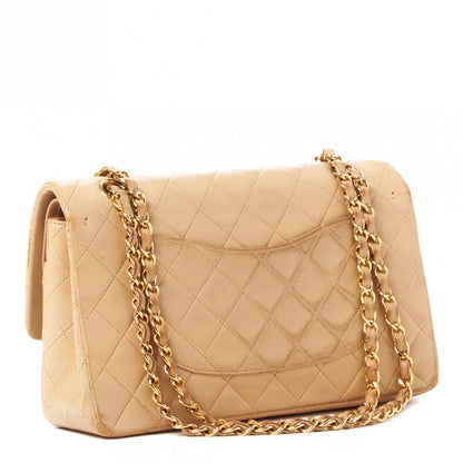 Chanel Lambskin Quilted Medium Double Flap Beige 3 of 11