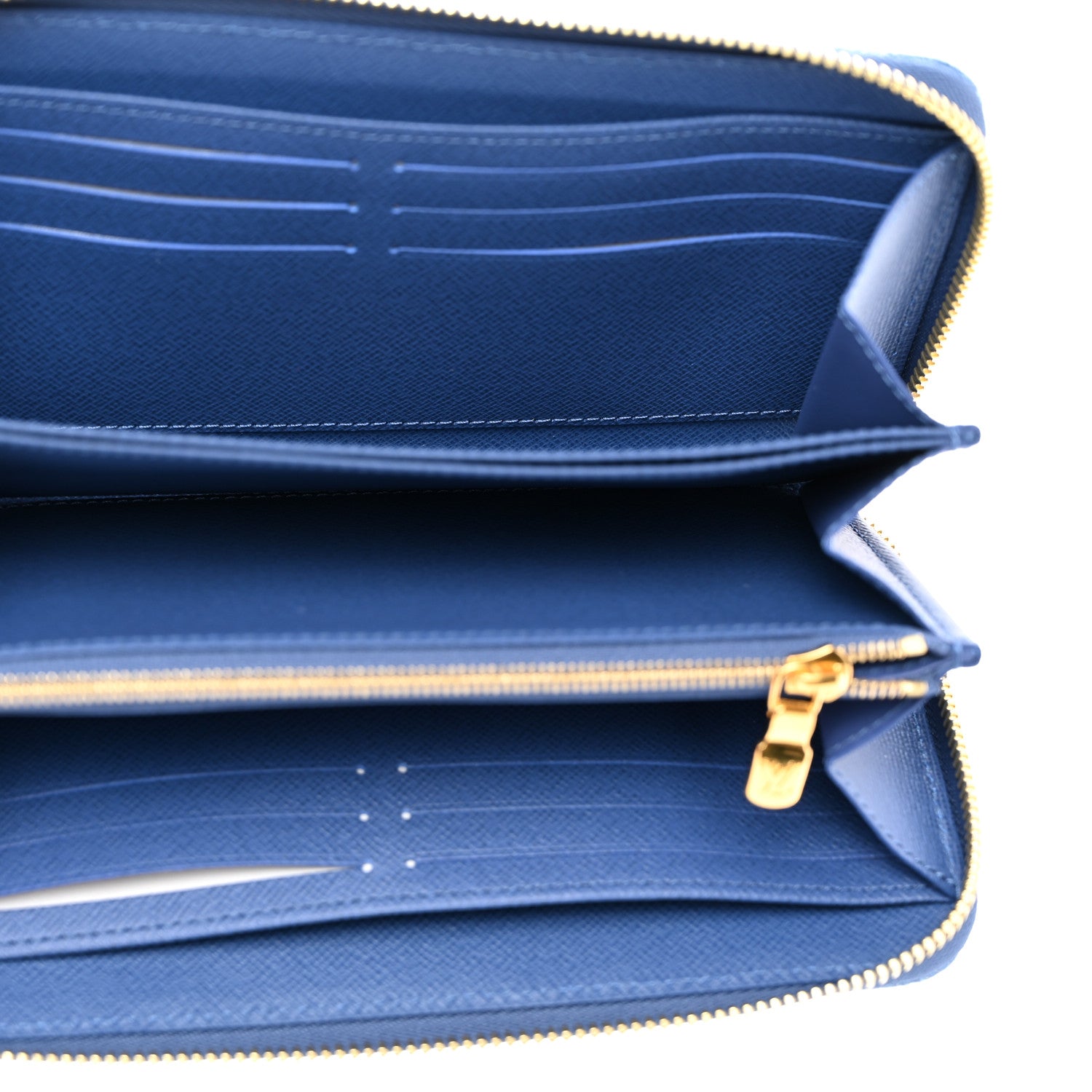 Louis Vuitton Monogram Denim Zippy Wallet NM Blue 5 of 6