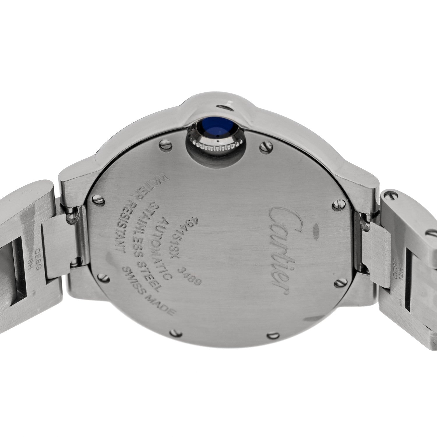 Cartier Stainless Steel 33mm Ballon Bleu De Cartier Automatic Watch 4 of 5