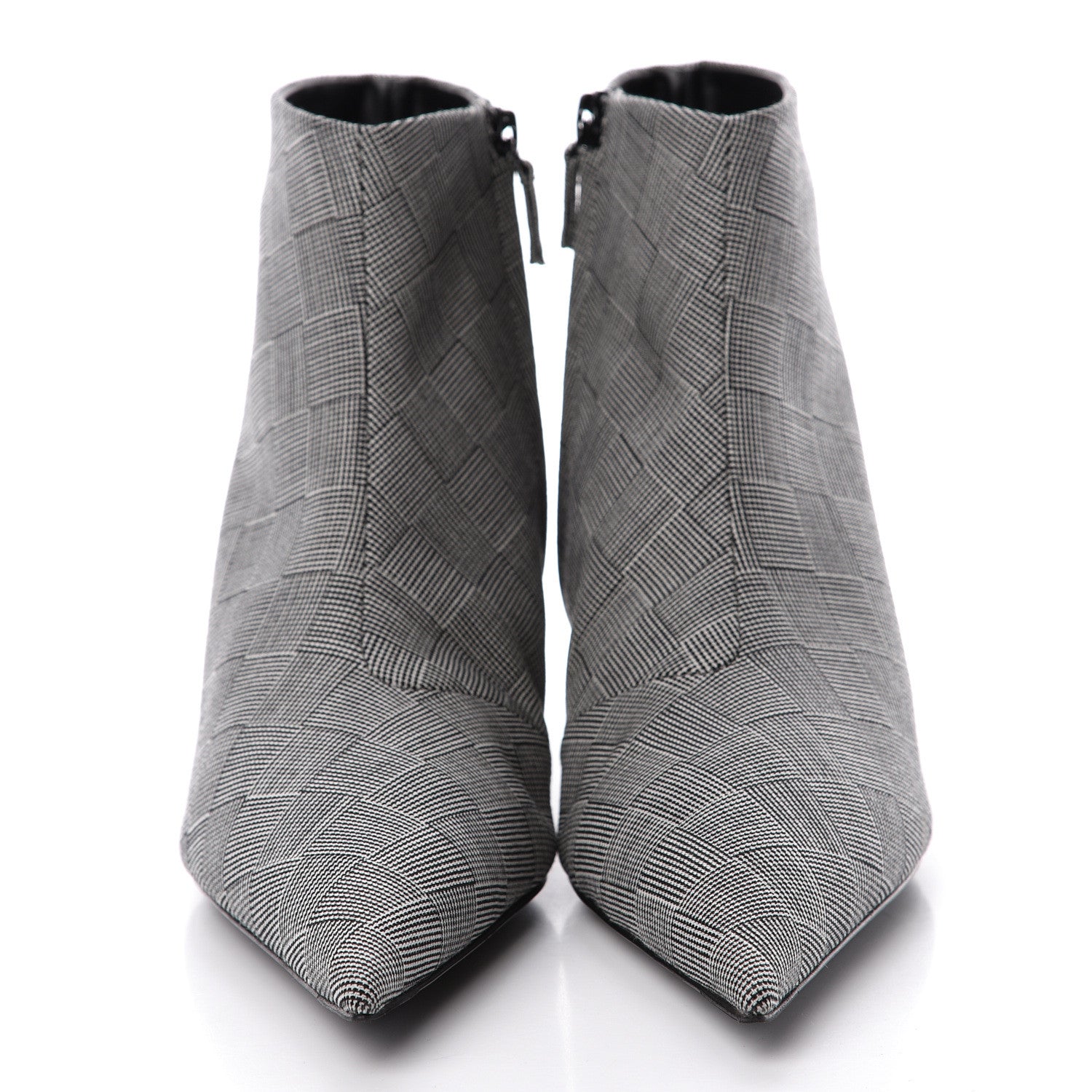 Balenciaga Wool Checked Knife Pointy Toe Boots 38.5 2 of 8