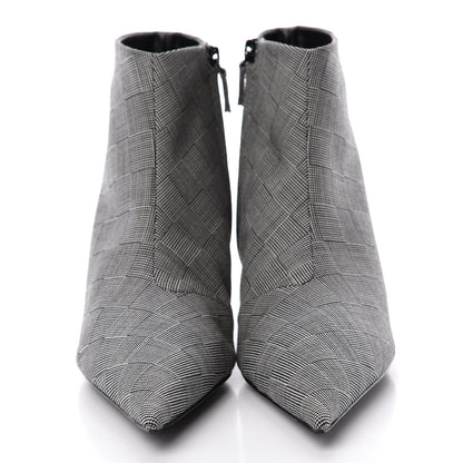 Balenciaga Wool Checked Knife Pointy Toe Boots 38.5 2 of 8