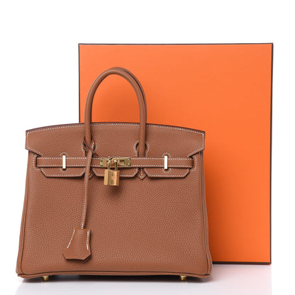 Hermes Togo Birkin 25 Gold 31 of 31