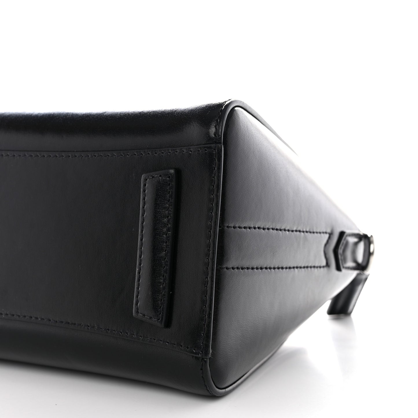 Shiny Lord Calfskin Mini Antigona Black