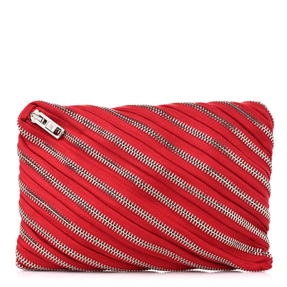 Alexander Wang Metal Nylon Zipper Clutch Red 1 of 8