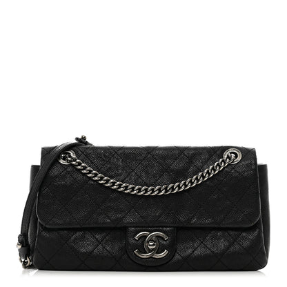 Chanel Caviar Quilted Medium Simply CC Flap Black 1 of 13