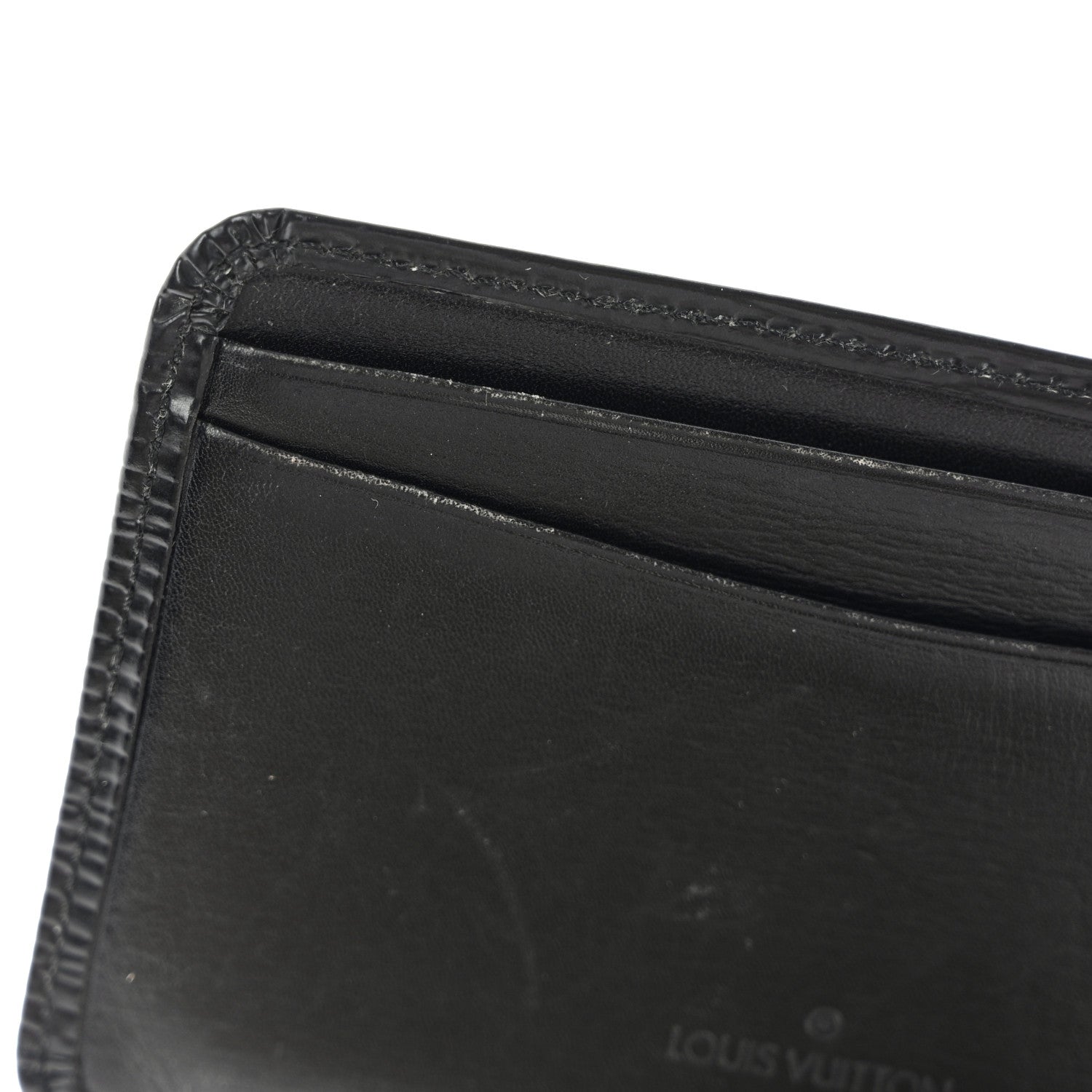 Louis Vuitton Epi Card Holder Black 9 of 10