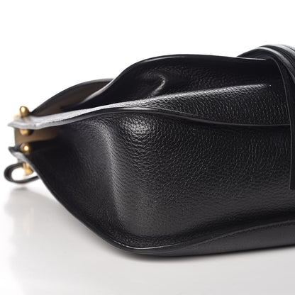 Chloe Grained Calfskin Medium Hudson Tassel Shoulder Bag Black 5 of 8