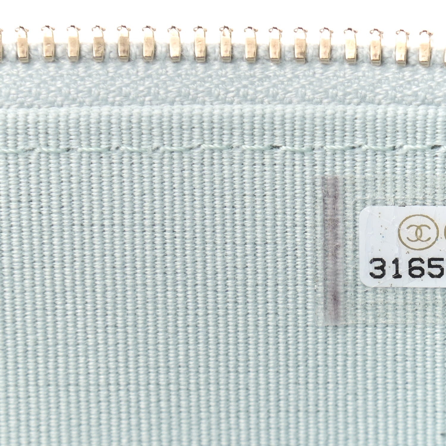 Chanel Lambskin Quilted Small Top Handle Vanity Case With Chain Light Blue 7 of 9