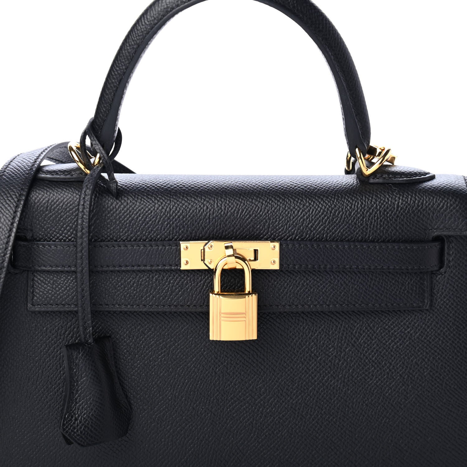 Hermes Epsom Kelly Sellier 25 Black 7 of 10