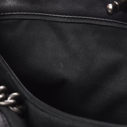 Chanel Calfskin Quilted Large Shopping In Chains Tote Black 10 of 14