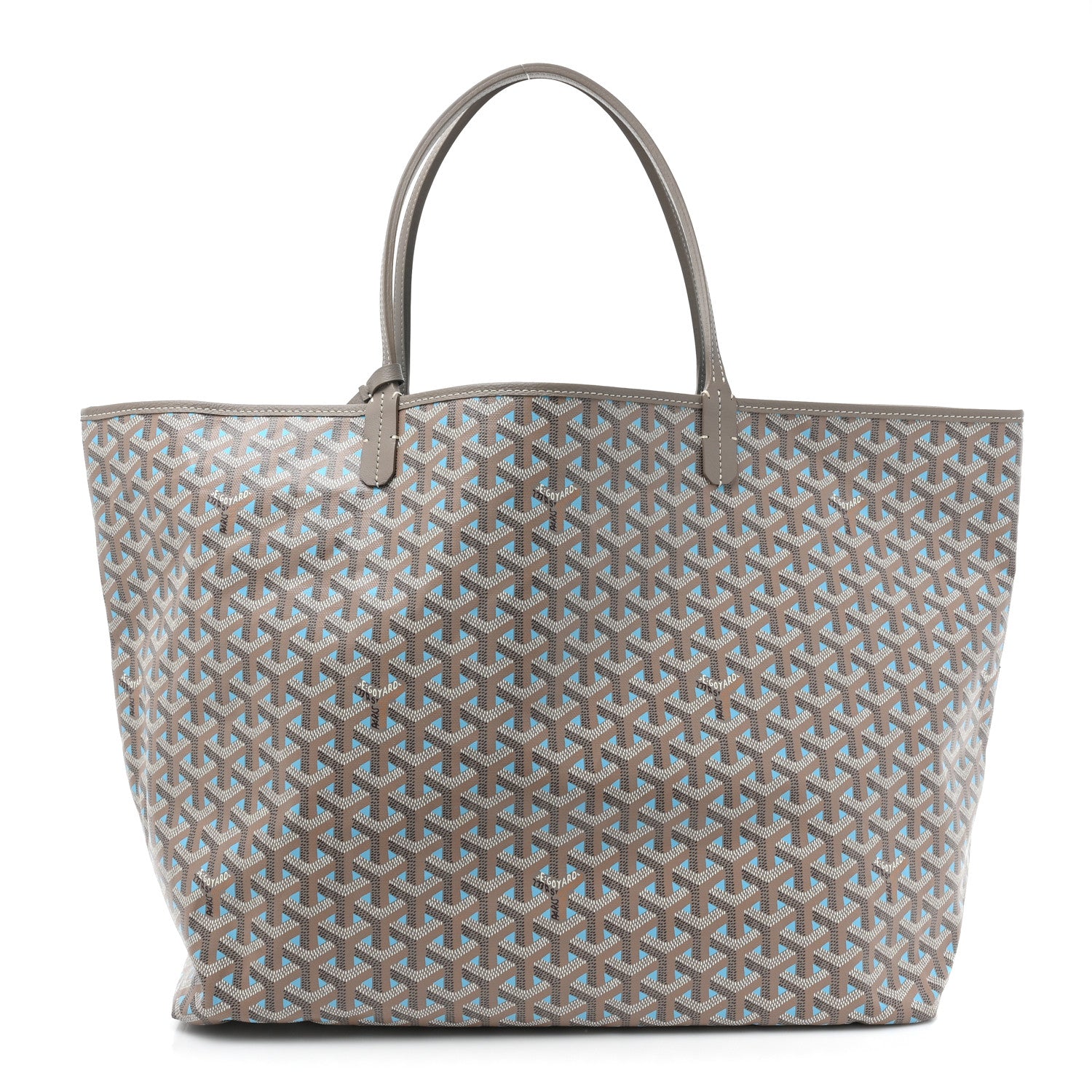 Goyard Goyardine Saint Louis Claire Voie GM Grege Turquoise 1 of 14