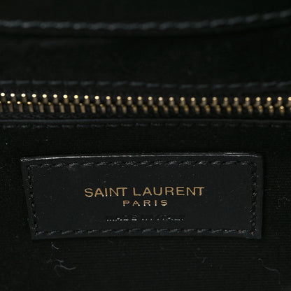 Saint Laurent Calfskin Y Quilted Monogram Large Loulou Chain Satchel Black 5 of 9