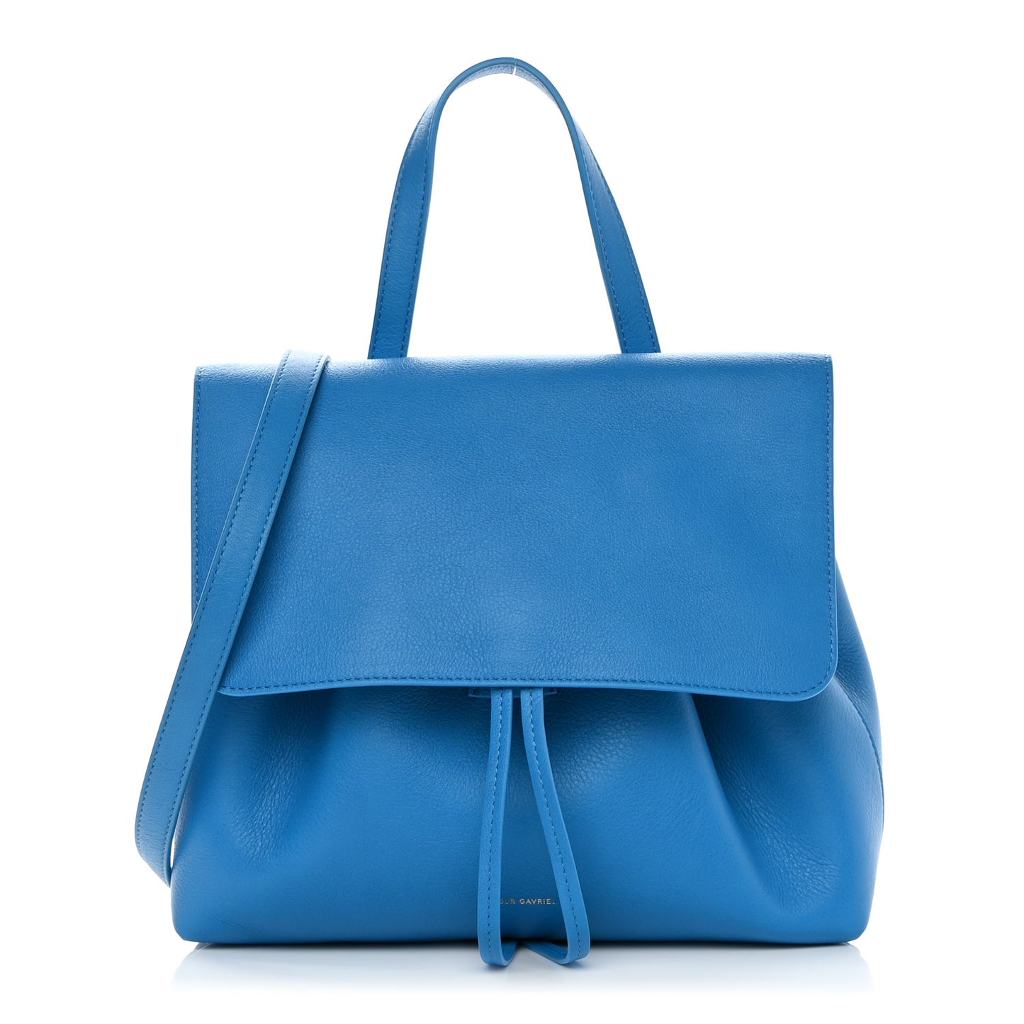 Calfskin Mini Lady Bag Sea Blue