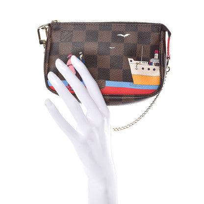 Louis Vuitton Damier Ebene 2016 Christmas Animation Mini Pochette Accessories 2 of 7