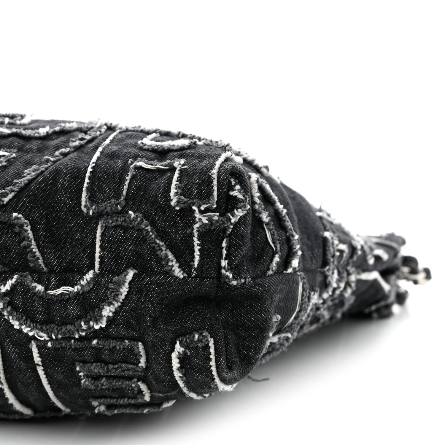 Chanel Denim Patchwork Quilted Small Chanel 22 Black 11 of 11